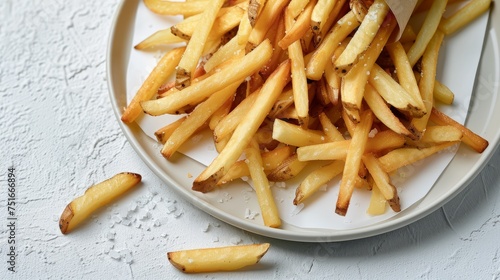 Savory French Fries with Sprinkled Sea Salt