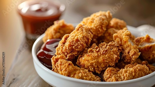 Crispy Chicken Nuggets with Dipping Sauce