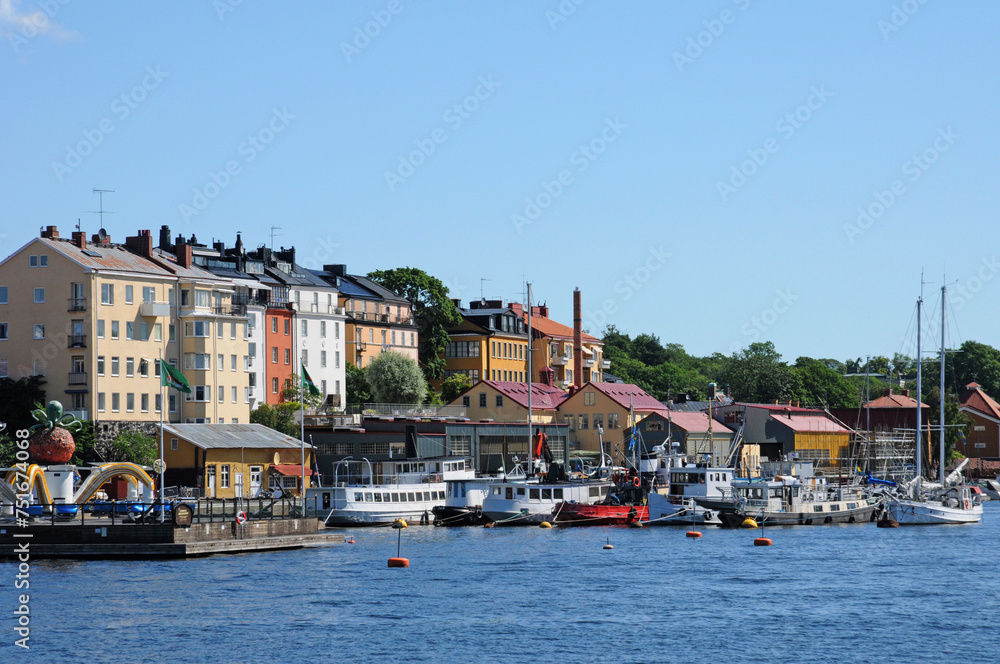 Sweden, the city of Stockholm and the Baltic sea