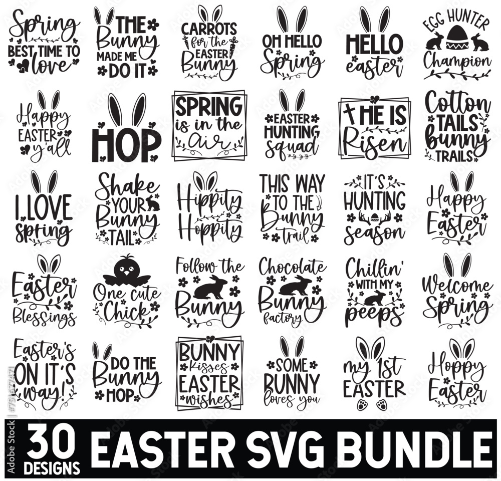 Easter SVG Bundle, Religious Easter SVG Design Bundle