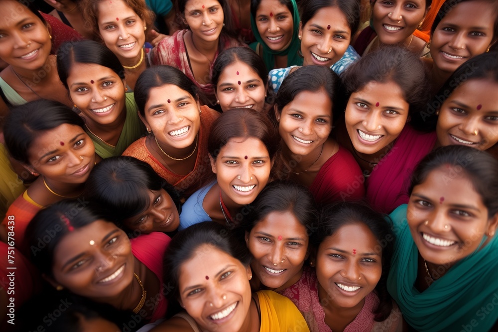 custom made wallpaper toronto digitalDiverse group of Indian people smiling happy faces