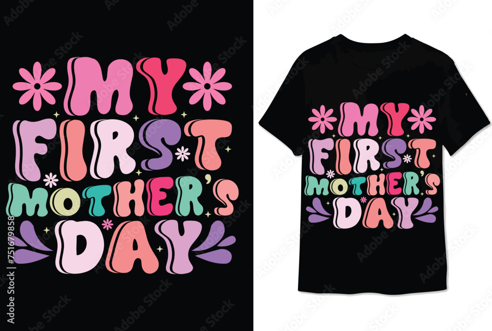 mothers day retro t shirt design colorful mom t shirt mothers day retro t shirt design colorful mom t shirt
