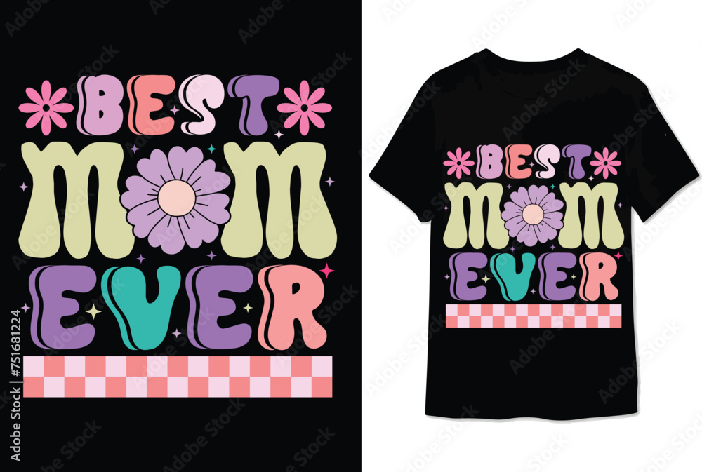 mothers day retro t shirt design colorful mom t shirt mothers day retro t shirt design colorful mom t shirt