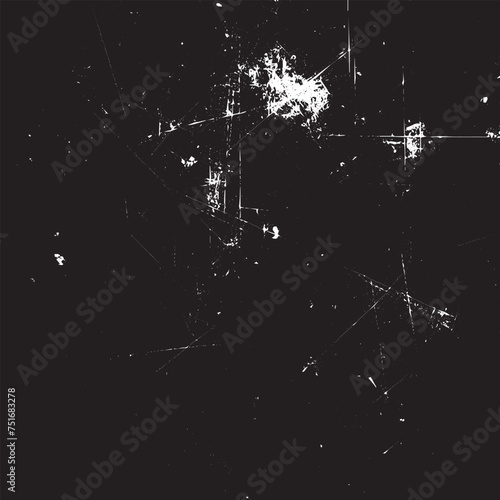 Canvas Print Urban Grunge Vector Texture: Dust Overlay Distress Grain for Dynamic Grungy Effe