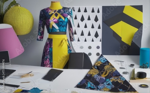 Fashion designer working 