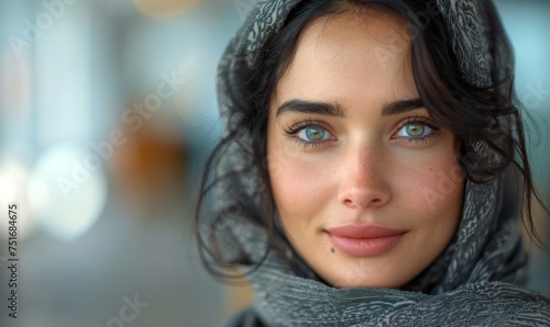Young Arabic woman. Stylish portrait,