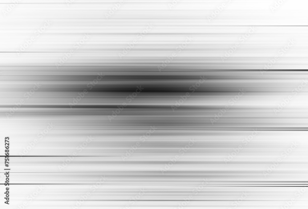 Fototapeta premium Black and white stripe abstract background. Motion effect. Grayscale fiber texture backdrop and banner. Monochrome gradient pattern and textured wallpaper.