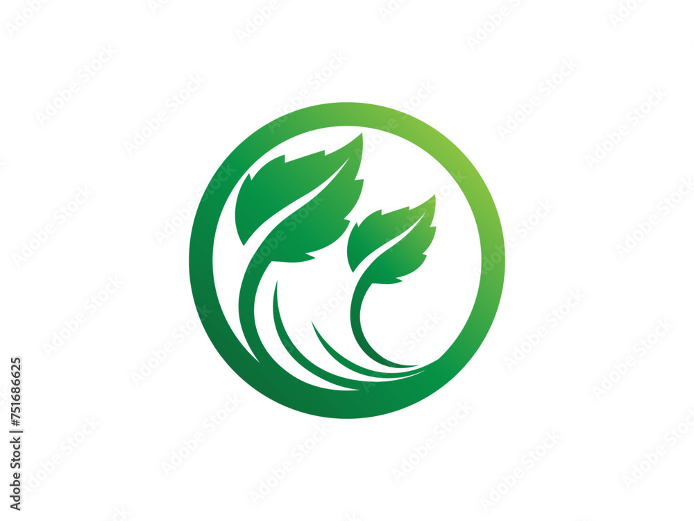 Leaf logo gradient colorful design illustrations Leaf logo gradient colorful design illustrations