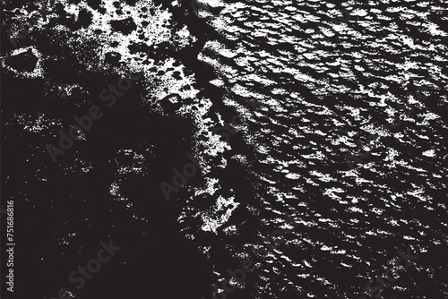 black and white overlay monochrome grunge texture, vector illustration background texture