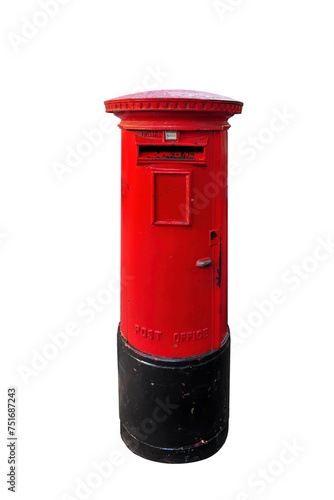 cutout of a red mail box isolated transparent png
