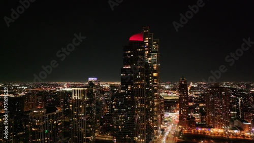 Wallpaper Mural Drone view of Downtown Chicago form above  Torontodigital.ca