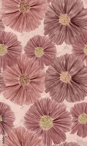 Seamless texture flower background 