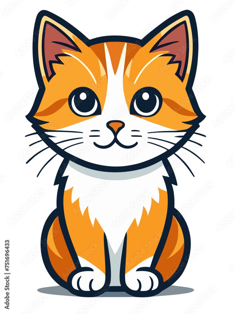 Obraz premium cartoon cat