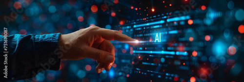 Engaging with Artificial Intelligence: Interaction on Virtual Screen