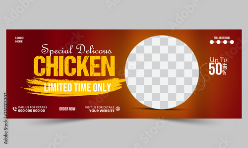 modern social media facebook cover or web banner template