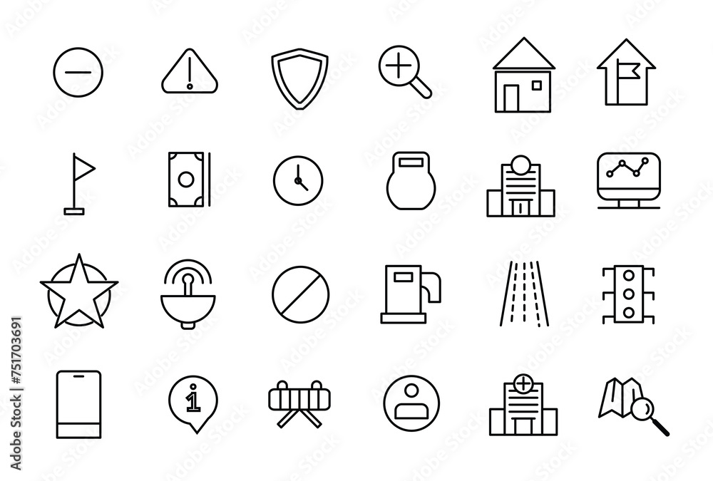 Navigation icons set. Thin line icons for business, marketing, social media, UI and UX, finance and banking, navigation, mobile app. Navigation icons set. Thin line icons for business, marketing, social media, UI and UX, finance and banking, navigation, mobile app.