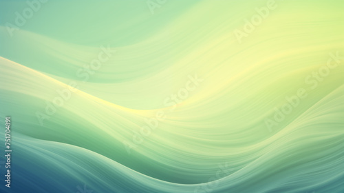 Soothing, abstract background with flowing waves in shades of green and blue; tranquil and serene wavy background with soothing waves, creating a calming gradient