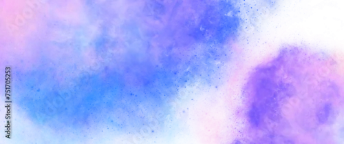 Panel kuchenny z motywem abstract watercolor background with watercolor splashes pastel pink blue transparent background Clip art nebula galaxy isolated on white png