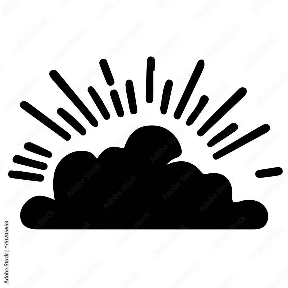 Obraz premium Cloud vector graphic design