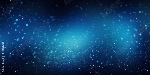 Blue gradient background grainy glowing blue light on dark backdrop noise texture effect banner header design © Svitlana