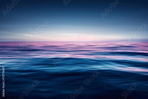 Design a mottled background that resembles the tranquil surface of a deep, clear lake at twilight, with subtle blues and purples merging into the darkening sky above