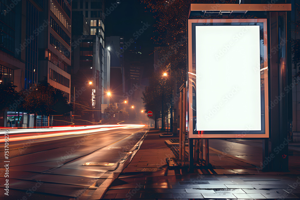 blank billboard for advertising or product presentation
