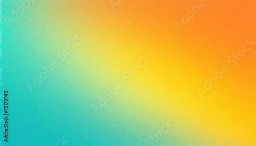 blue orange yellow  color gradient  abstract background smooth transition  empty space  grainy noise rough texture
