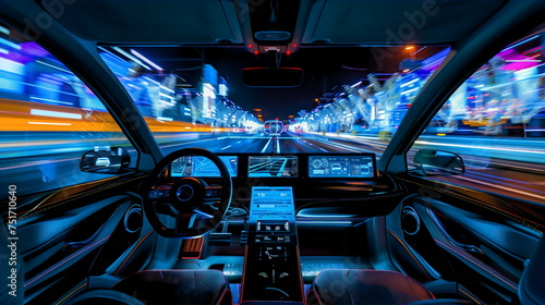 Artificial intelligence for self-driving vehicles in the future photo