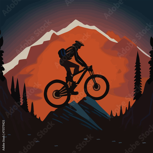 Awesome BiCycle Vector Illustration for Shirt Design
