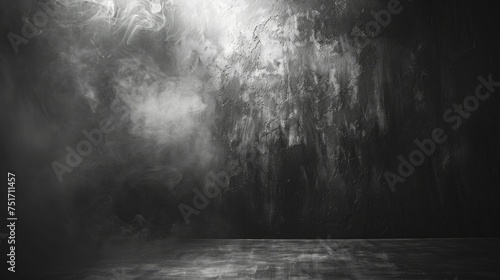 Dramatic product reveals are enhanced by a dark abstract cement wall backdrop with swirling smoke for added flair.