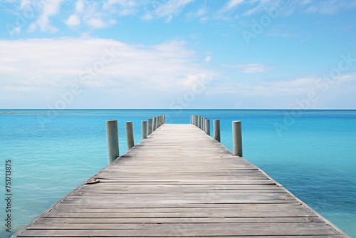 a dock leading to the ocean © Alex