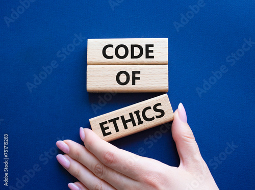 Canvas Print Code of ethics symbol
