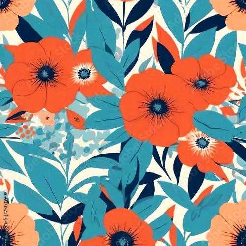 A modern twist on a classic floral pattern
