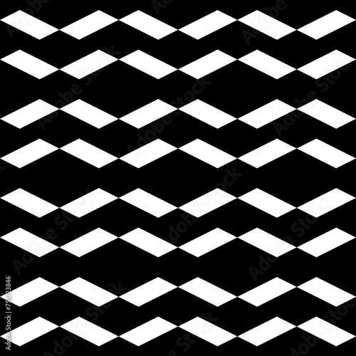 Seamless pattern. Parallelograms background. Geometric ornament. Quadrangles backdrop.Geometrical motif. Digital paper, textile print, web design, abstract. Polygons wallpaper. Vector artwork.