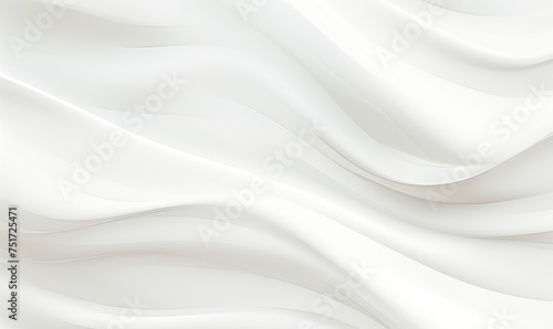 photo of seamless subtle white glossy soft abstract wavy embossed texture isolated on white color background