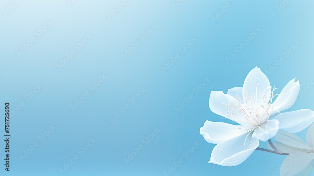 Obraz premium tranquil light blue background