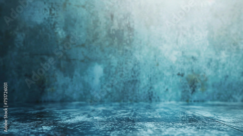 Blur abstract soft blue studio and wall background © Ovidiu