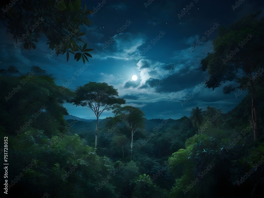 time lapse of clouds over the forest time lapse of clouds over the forest