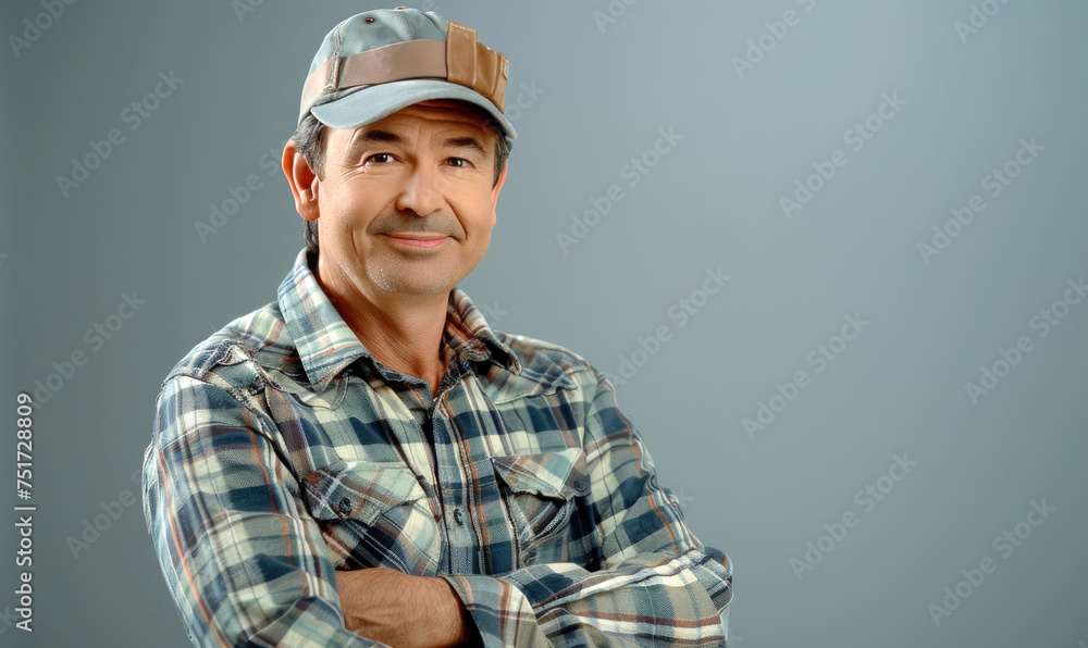 A happy worker handyman A happy worker handyman