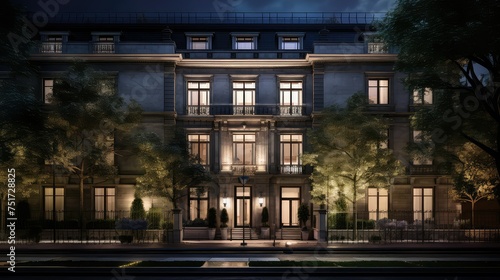 amenities luxury apartment building © vectorwin