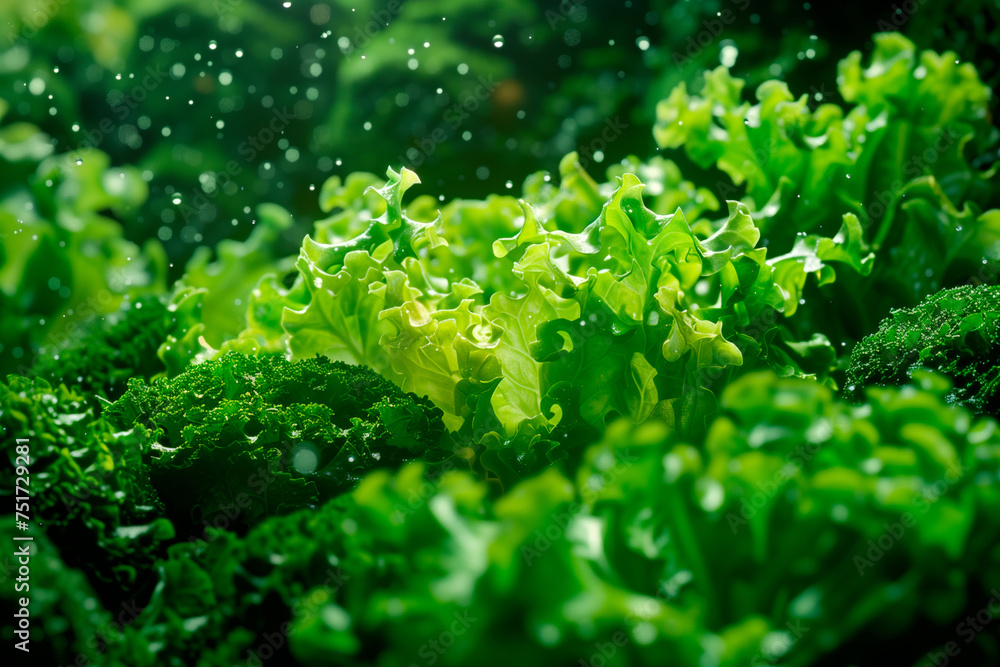 Frisee lettuce isolated on white background. Fresh green salad leaves from garden