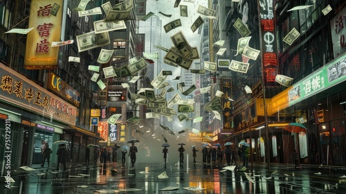abundance raining cash