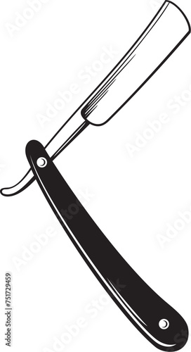 Straight Razor. Vector Illustration.
