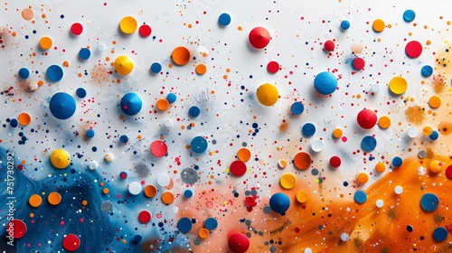 Wall Covered With Multicolored Balls