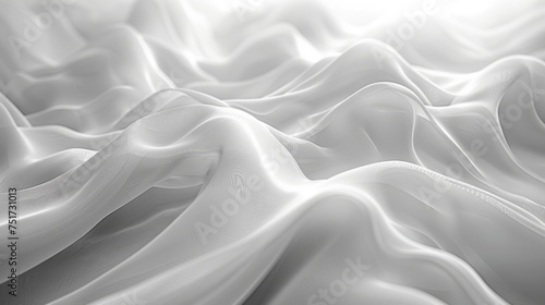 Close Up View of White Fabric