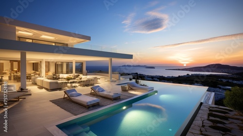  Luxurious pool with a stunning sea view