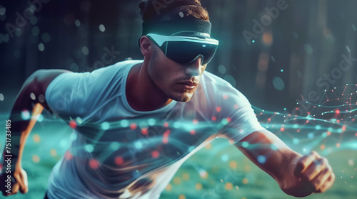 An exploration of AR based fitness and sports training presenting close up views of athletes using augmented reality for enhanced training regimes visualization of performance metrics and injury