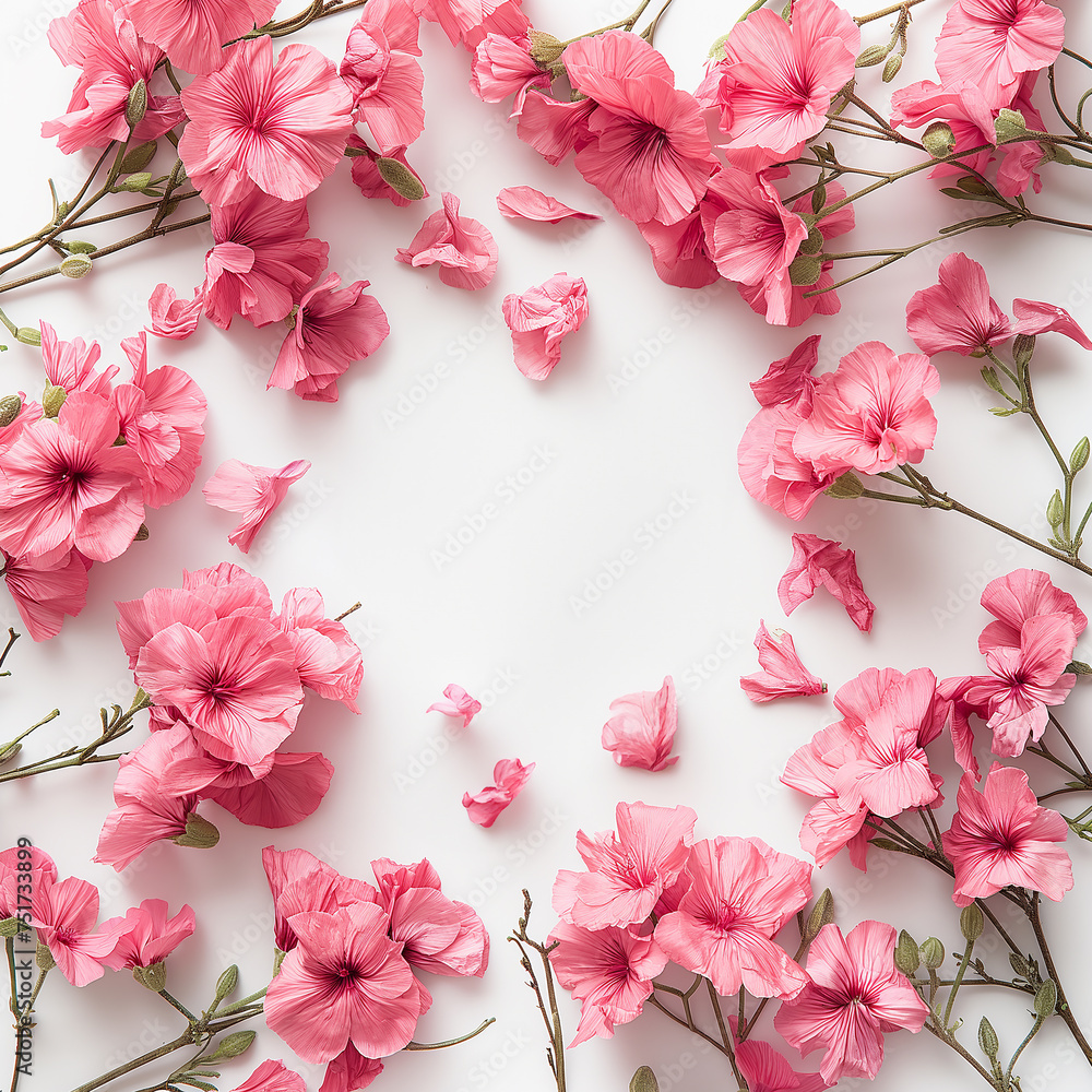 Fototapeta premium Floral celebration background, Mothers Day, Womens Day and flowers