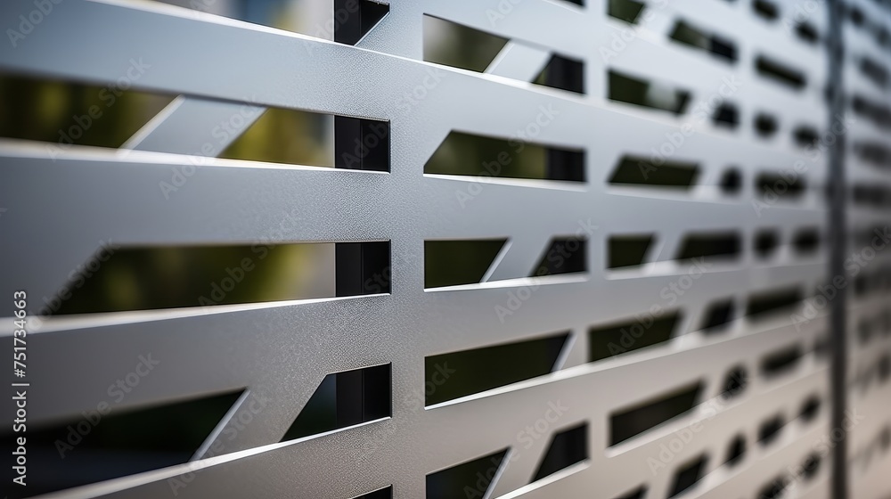 Modern metal fence for fencing the yard area Modern metal fence for fencing the yard area