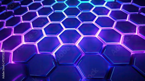 geometric futuristic hexagon background